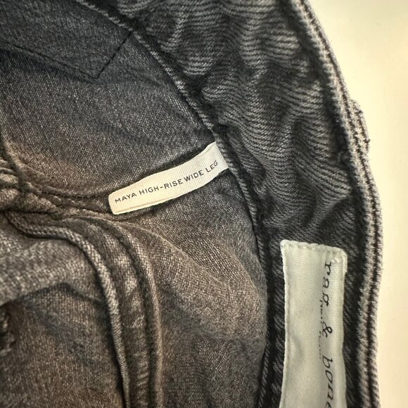 rag & bone Maya High-Rise Wide-Leg Jeans - Picture 9 of 11